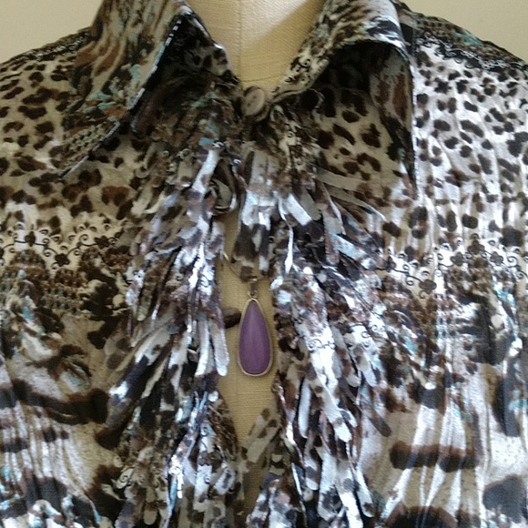 B. Ribbon Cut Animal Print Neutral Colors Animal Print. NWT - Picture 6 of 8